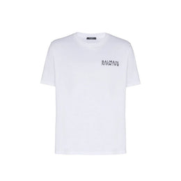 Balmain White Cotton T-Shirt