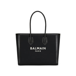 Balmain Black Cotton Tote Bag