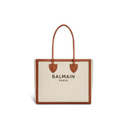 Balmain Beige Cotton Tote Bag