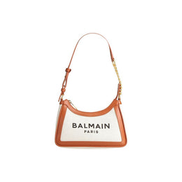 Balmain Brown Cotton Shoulder Bag