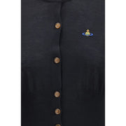 Vivienne Westwood Black Merino Wool Cardigan