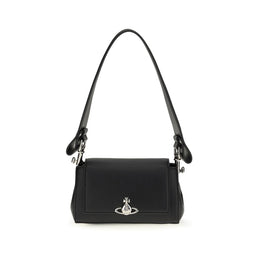 Vivienne Westwood Black Polyurethane Shoulder Bag