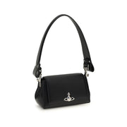 Vivienne Westwood Black Polyurethane Shoulder Bag