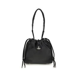 Vivienne Westwood Black Polyethylene Shoulder Bag