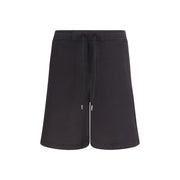 Versace Jeans Black Cotton Bermuda Shorts