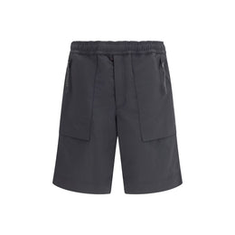 Moncler Grenoble Black Polyester Bermuda Shorts