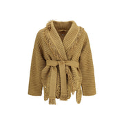 Alanui Gold Polyester Cardigan