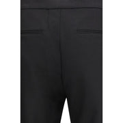Maison Margiela Black Fleece Wool Casual Pants