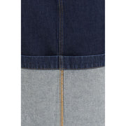 Khaite Blue Denim Skirt