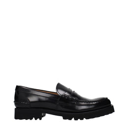 Church's Black Leather Slip-On Loafers