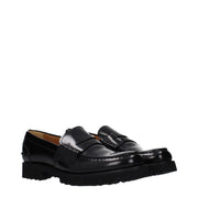 Church's Black Leather Slip-On Loafers