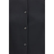 Khaite Black Polyester Biker Jacket