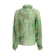 Etro Bicolor Silk Pattern Shirt