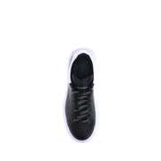 Alexander McQueen Black Calf Leather Bos Taurus Platform Sneakers