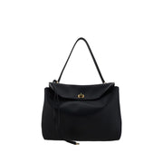 Balenciaga Black Calf Leather Bos Taurus Shoulder Bag
