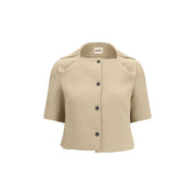 Khaite Beige Polyester Coat