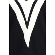Valentino Black Fleece Wool Sweatshirt
