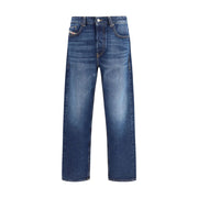 Diesel Blue Cotton Tapered Jeans