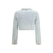 Diesel Blue Cotton Biker Jacket