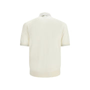 Dolce & Gabbana Beige Silk Polo Shirt