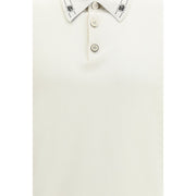 Dolce & Gabbana Beige Silk Polo Shirt