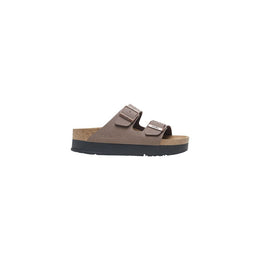 Birkenstock Brown Synthetic Platform Sandals