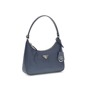 Prada Blue Recycled Polyamide Shoulder Bag