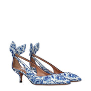 Aquazzura Blue Paillettes High Heel Pumps