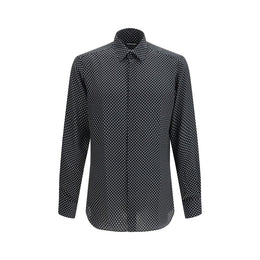 Tom Ford Black Silk Pattern Shirt