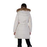 Guess Cream Polyester Coat