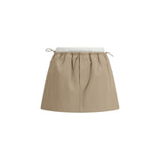 Alexander Wang Beige Cotton Mini Skirt