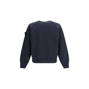 Stone Island Blue Cotton Sweatshirt
