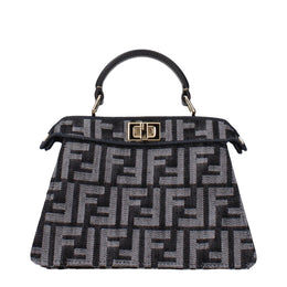 Fendi Black Fabric Handbag