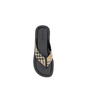 Burberry Multicolor Polyester Flip-Flop Sandals