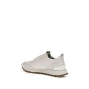 Brunello Cucinelli Gray Cotton Athletic Sneakers
