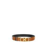 Ferragamo Brown Calf Leather Bos Taurus Regular Belt