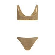 Oséree Gold Polyamide One-Piece Swimsuit