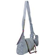 Desigual Azzurro Cotton Women Shoulder Bag