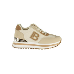 Laura Biagiotti Beige Polyester Athletic Sneakers