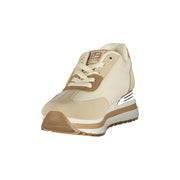 Laura Biagiotti Beige Polyester Athletic Sneakers