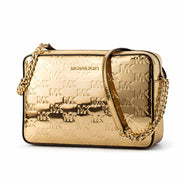 Michael Kors Gold Canvas Shoulder Bag