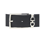 Ferragamo Black Calf Leather Bos Taurus Regular Belt