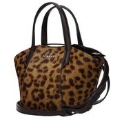 Dondup Brown Horsehair Handbag