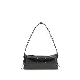 Maison Margiela Black Calf Leather Bos Taurus Shoulder Bag