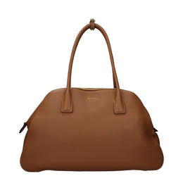 Prada Brown Leather Shoulder Bag