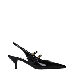 Celine Black Leather Sandals