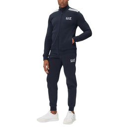 EA7 Emporio Armani Blue Cotton Sweatsuit