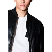 Armani Exchange Black Polyester Bomber