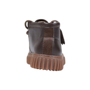 Clarks Brown Leather Lace-Up Boots