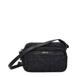 Versace Black Fabric Crossbody Bag